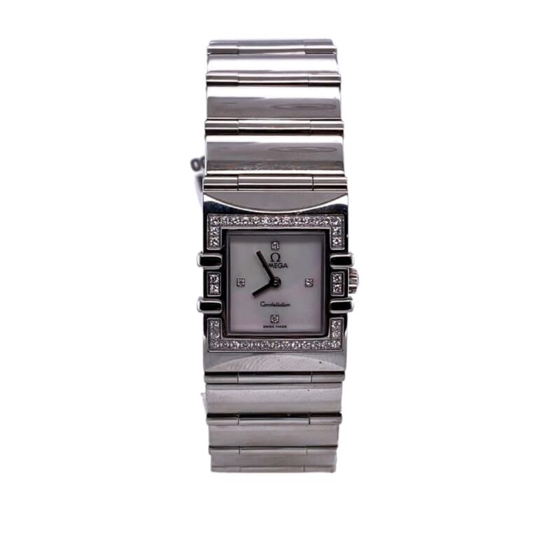 a women's watch with diamonds on the face