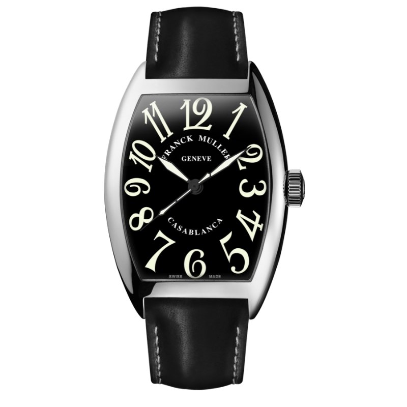 a black and white watch with numbers on it