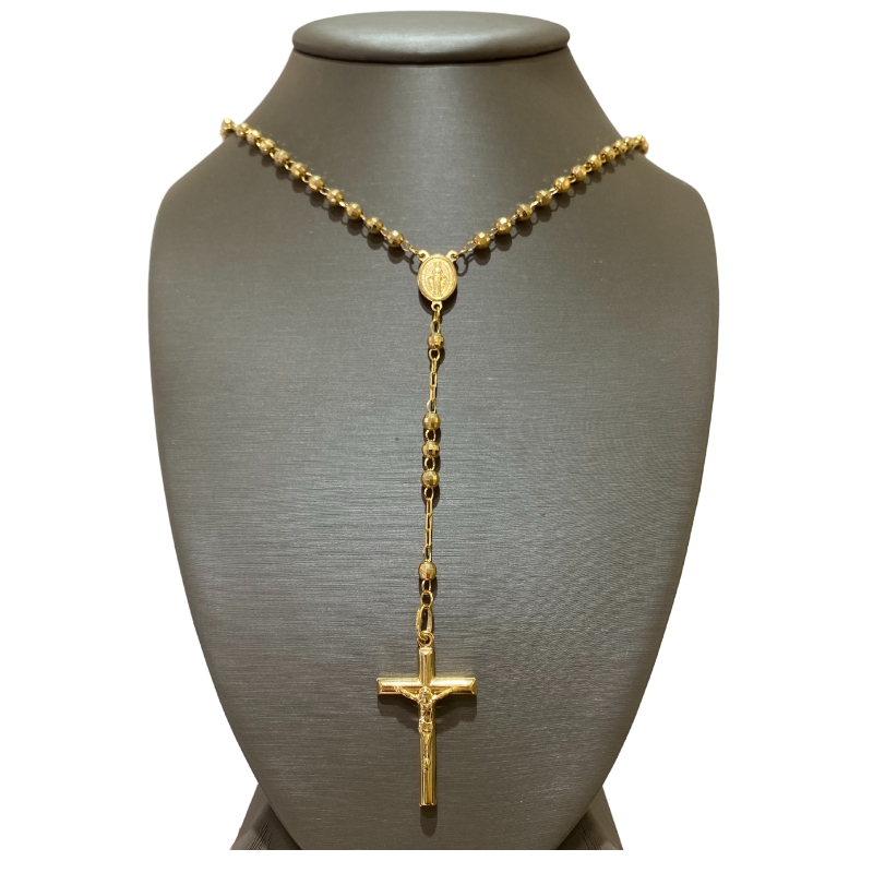 a necklace with a cross on it