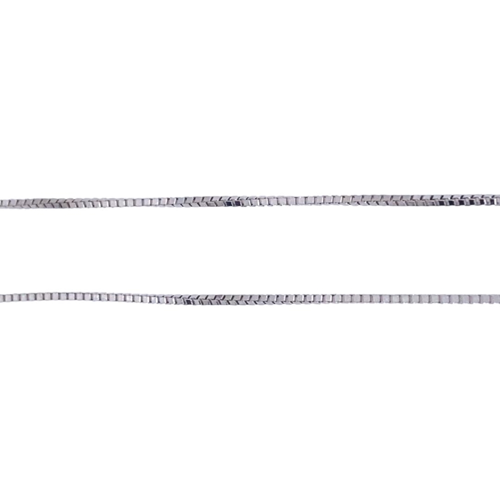 a pair of silver chains on a white background