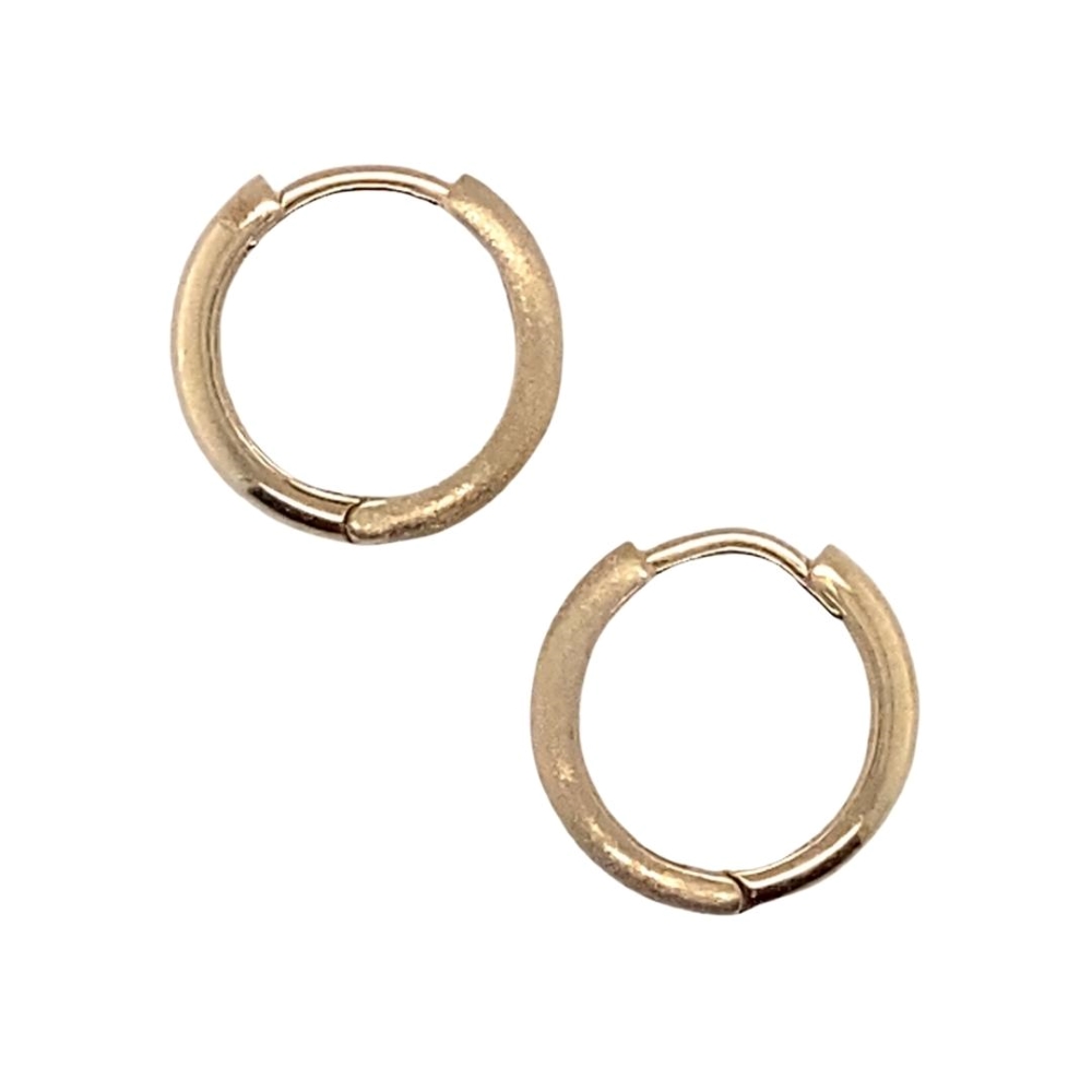 pair of small gold hoop earrings