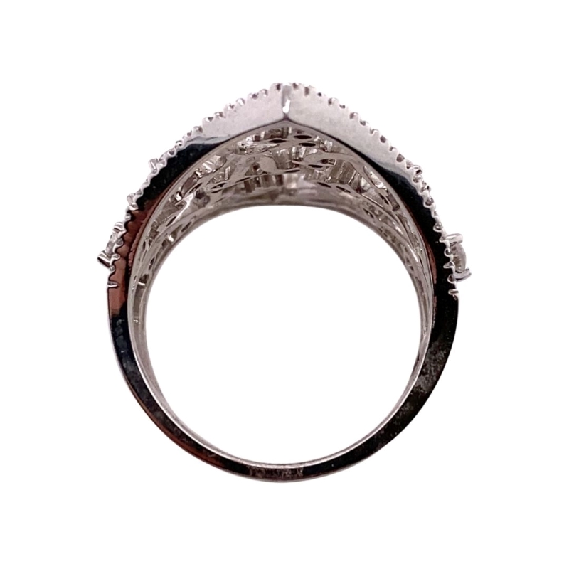 a diamond ring on a white background