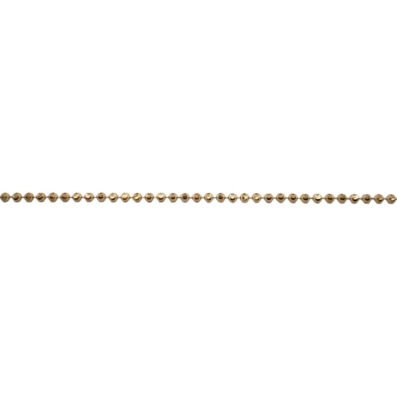 a gold chain on a white background