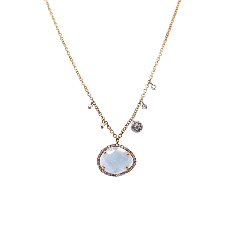 Meira T Diamond & Opal Layering Necklace N11961/YO CLP-14624 - London Gold