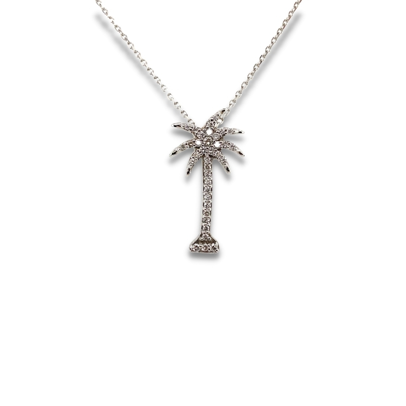 a necklace with a cross on it