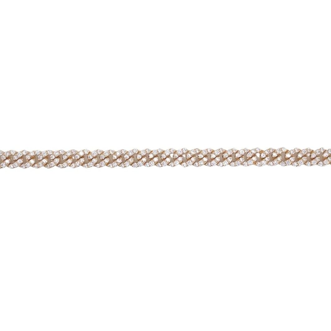 a white braided chain on a white background