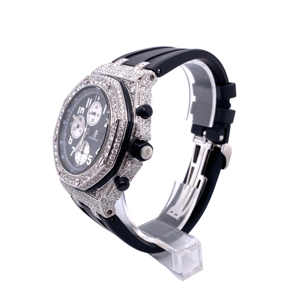 a watch with diamonds on the face