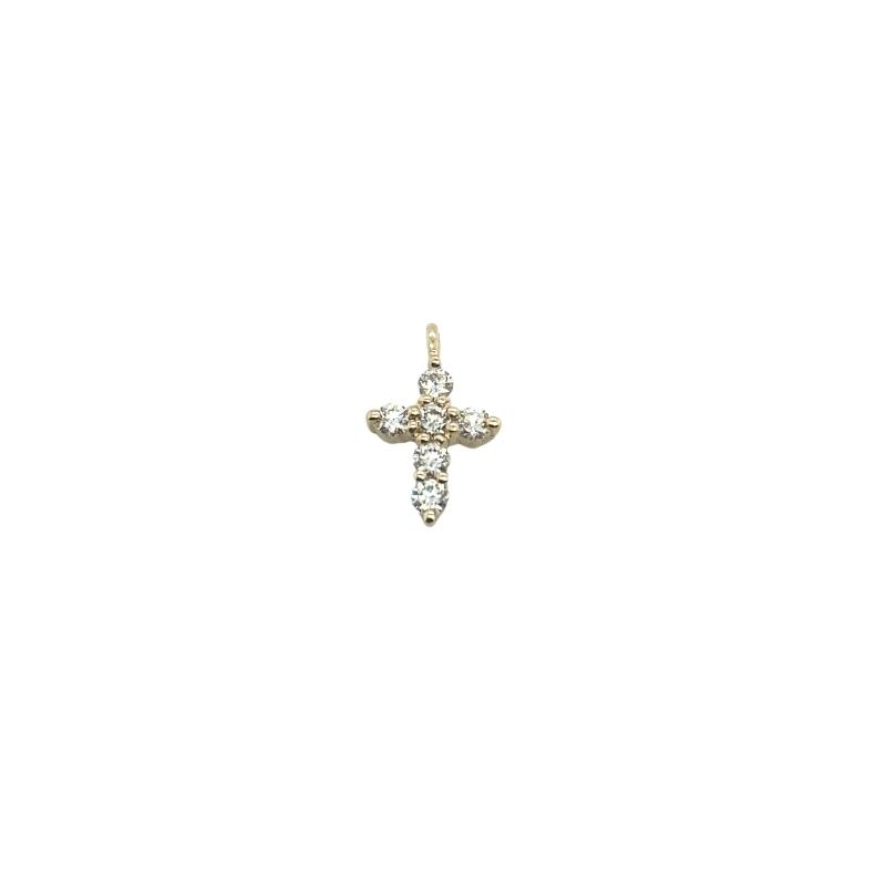 a small cross is shown against a white background