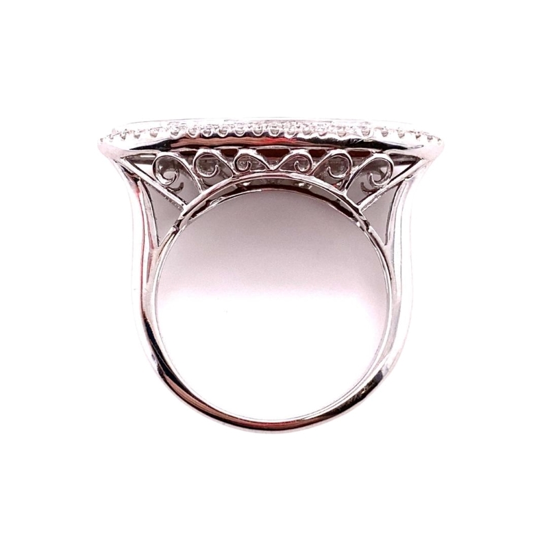 a close up of a ring on a white background