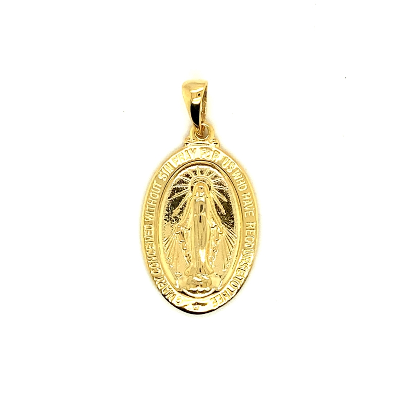 a pendant with the image of jesus on it
