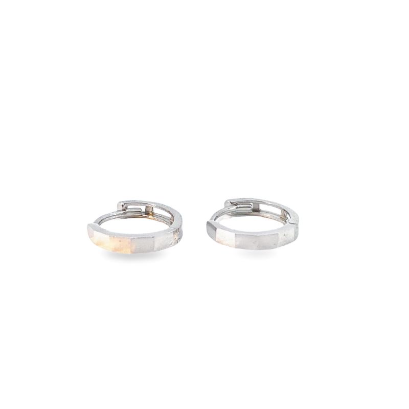 two silver rings on a white background