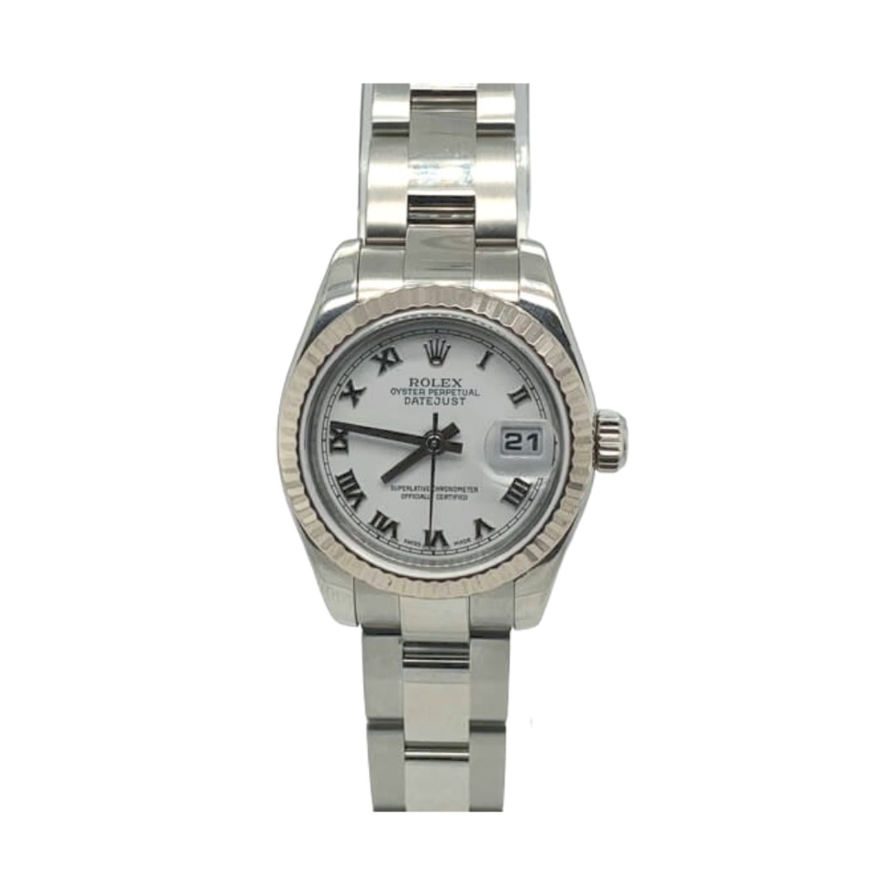 a rolex watch with roman numerals on the dial