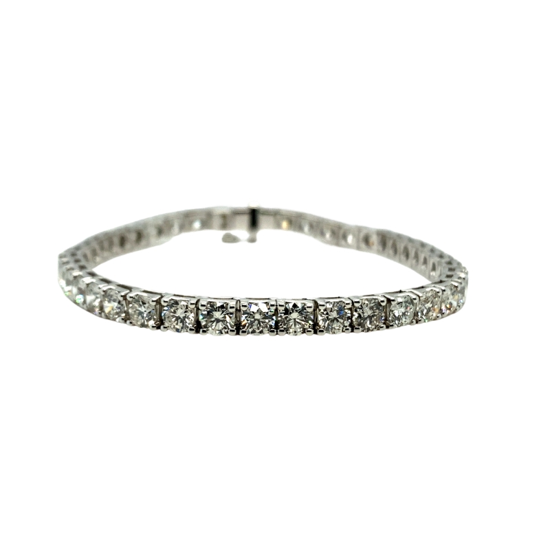 a diamond bracelet on a white background
