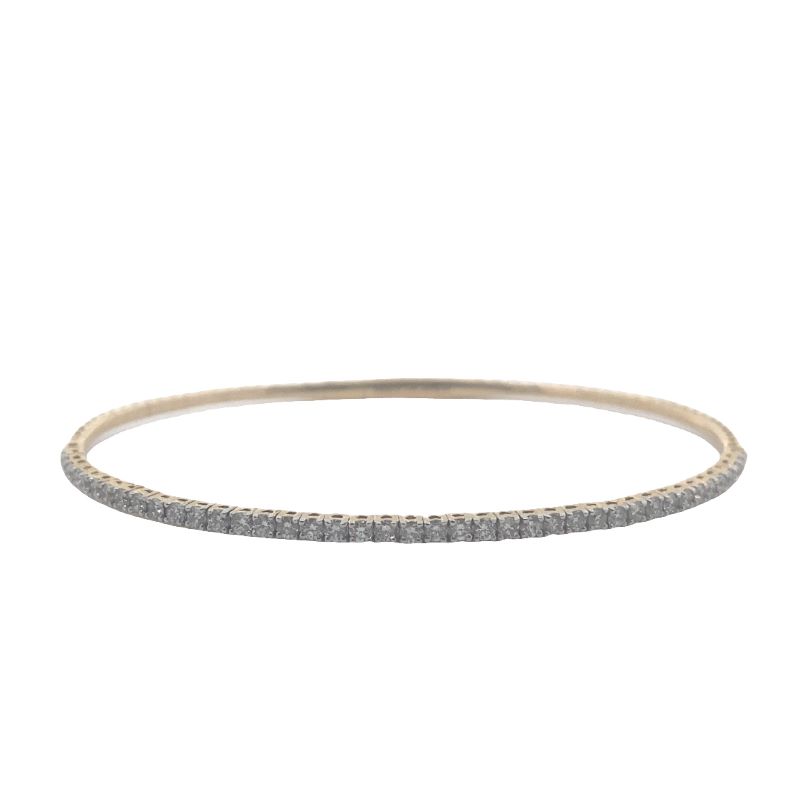 a thin diamond bang bracelet