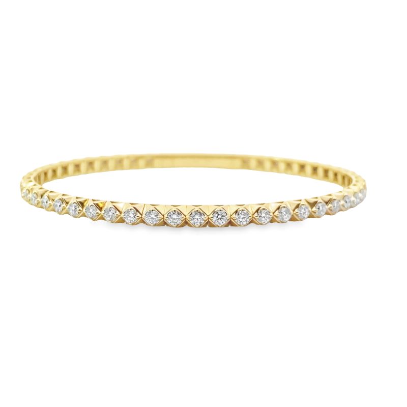 a yellow gold diamond bracelet