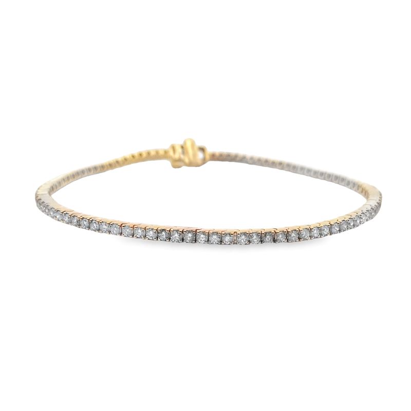 a gold and diamond bracelet