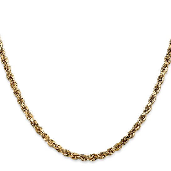 a gold necklace with a twisted rope design