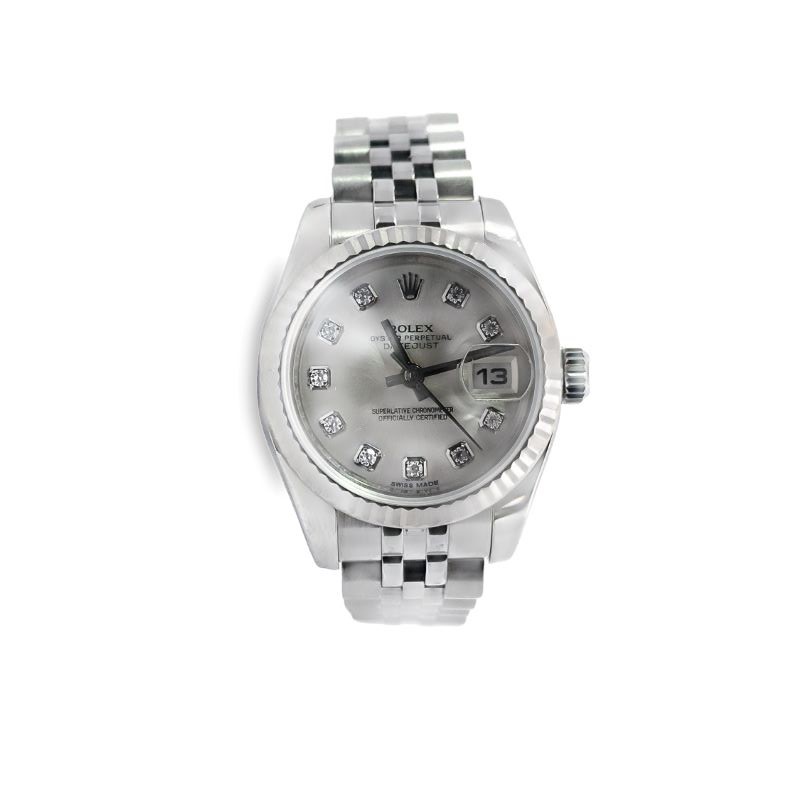 a rolex watch on a white background