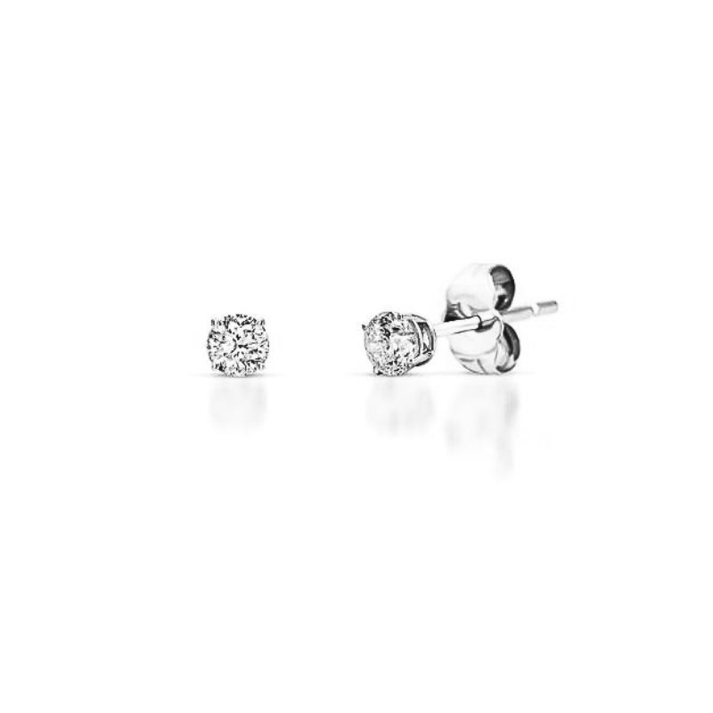 0.38ct Round Diamond Studs, SI-1 F-G - Image 2
