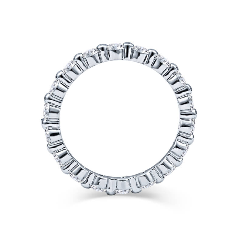 Timeless Medium Single Shared Prong Eternity Wedding Band, 1.35ctw - Image 2