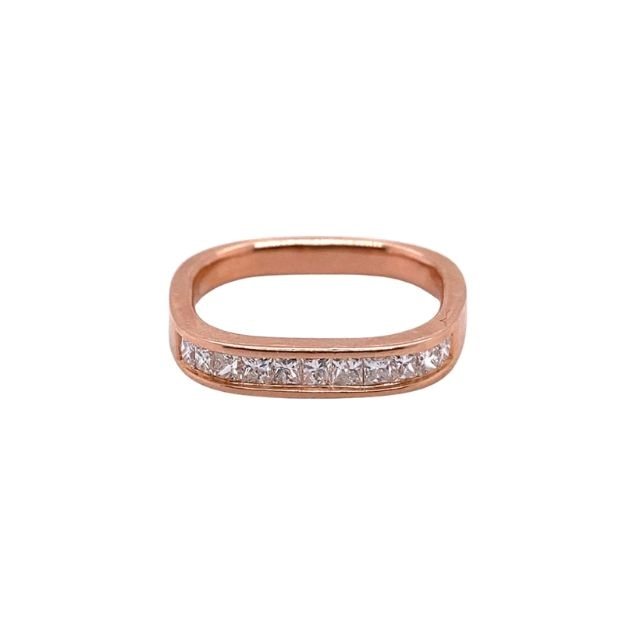 0.60c Square Diamond Band
