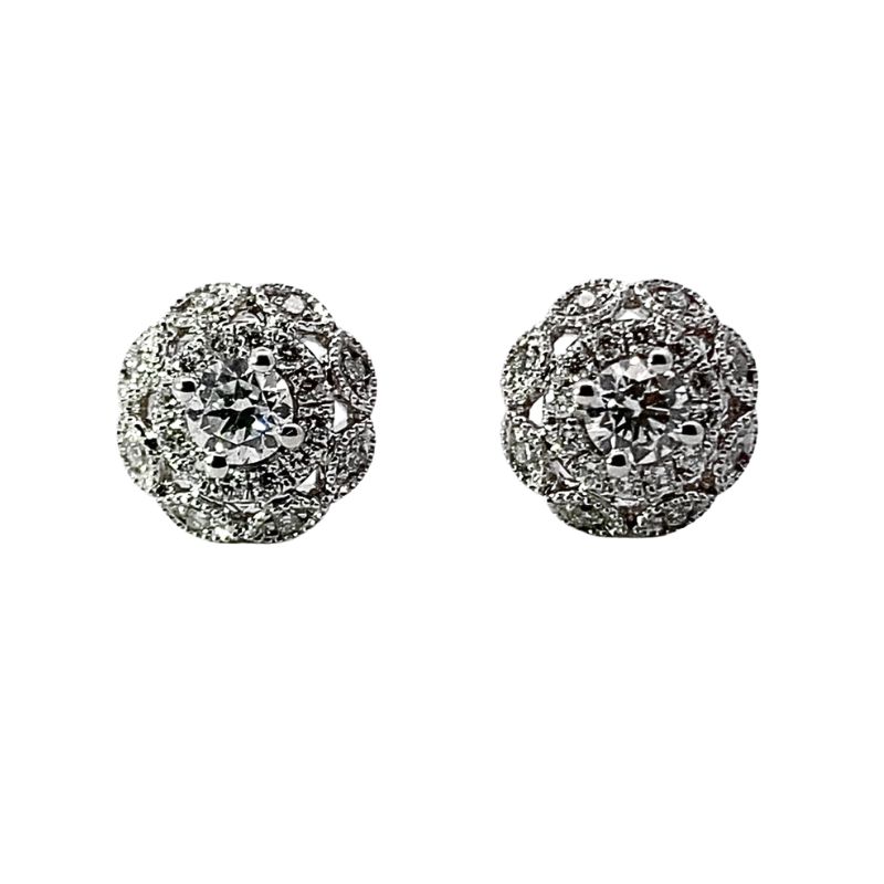0.75ctw Winter Cluster Diamond Earrings, Lab Grown