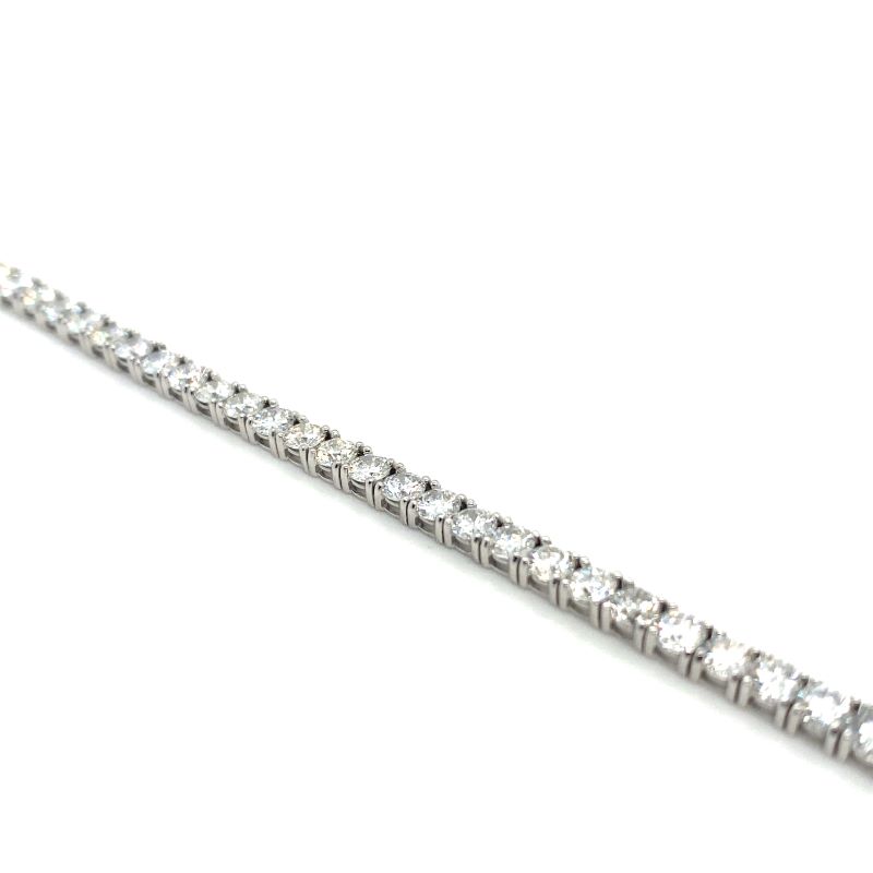 6.20ctw Diamond Tennis Bracelet, 14kt White Gold