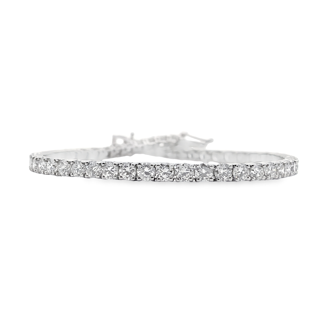 6.70ctw Diamond Tennis Bracelet, 14kt Yellow
