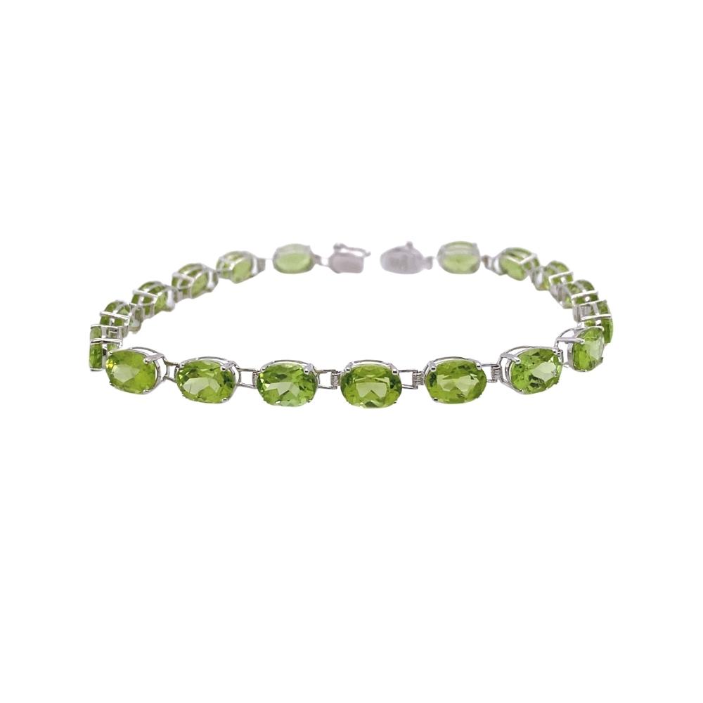5x7mm Oval Peridot Bracelet