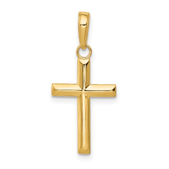 SMALL CROSS PENDANT 14KT YELLOW GOLD