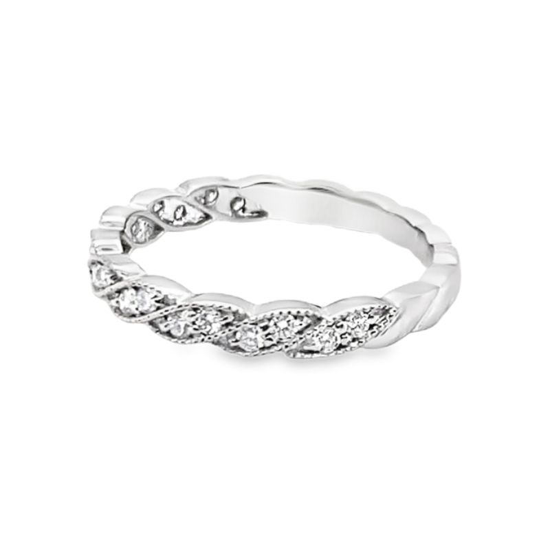 Twisted Stacker with Milligrain Edges, 0.23c - Image 2
