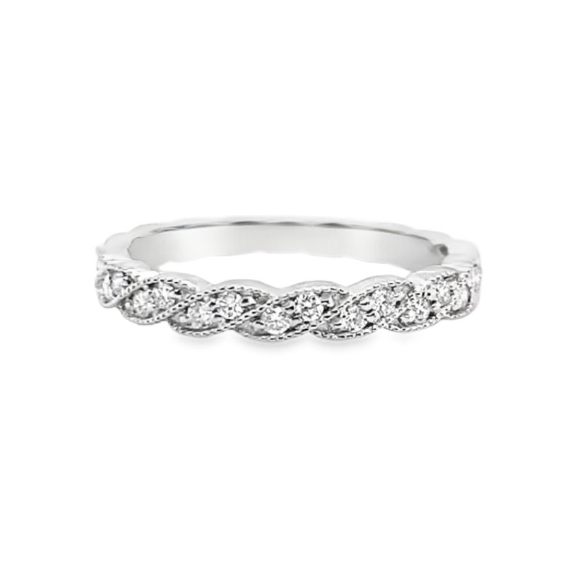 Twisted Stacker with Milligrain Edges, 0.23c