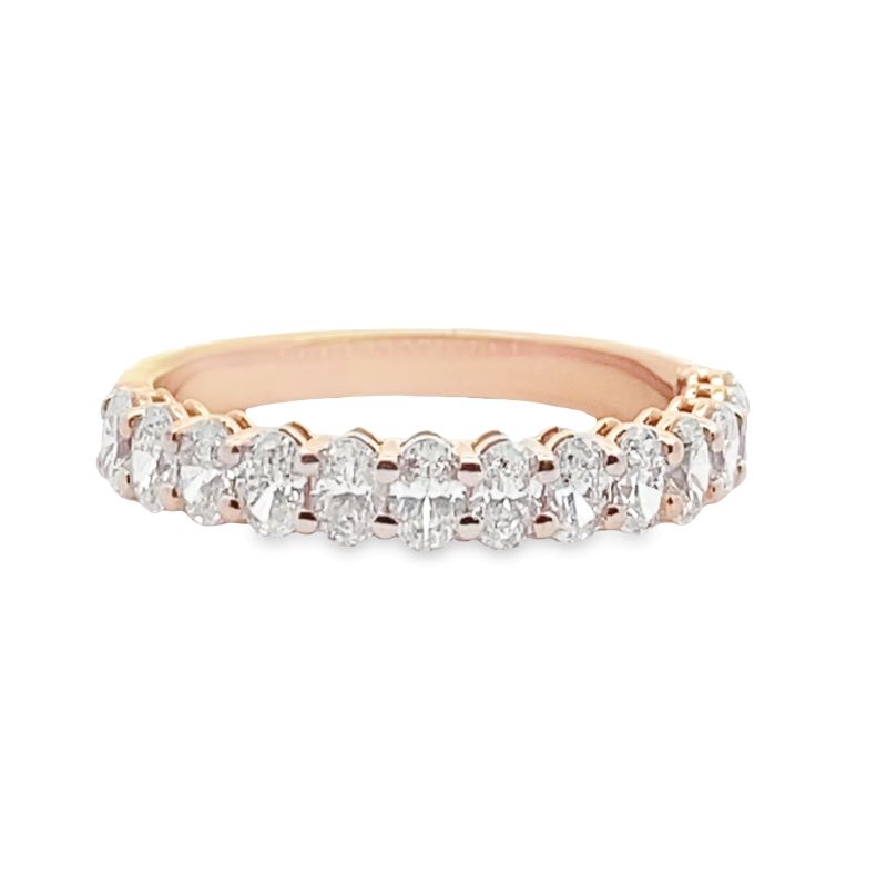Rose Gold Diamond Band, 0.88ctw