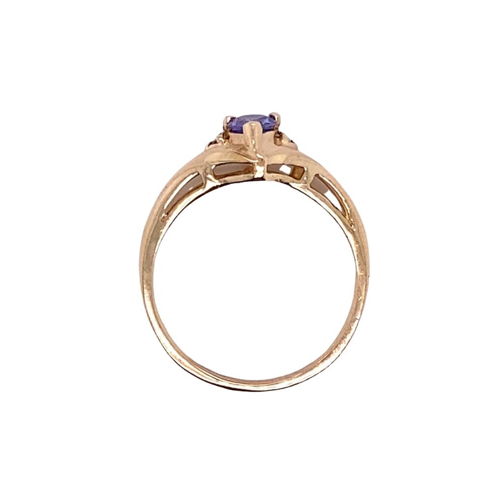 0.45ct Pear Shaped Tanzanite Ring, 14kt white gold - Image 3
