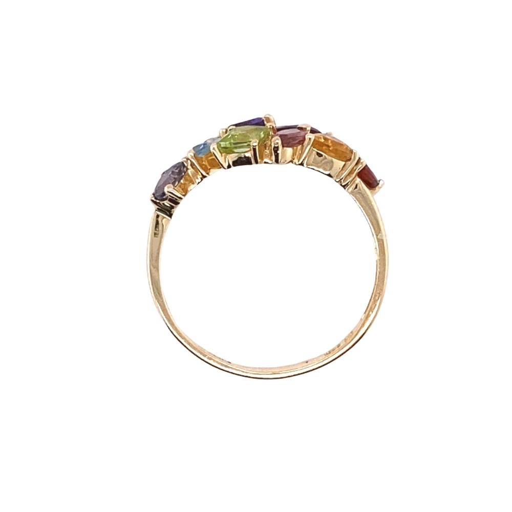 MULTI-COLOR RING, 14kt yellow gold - Image 3