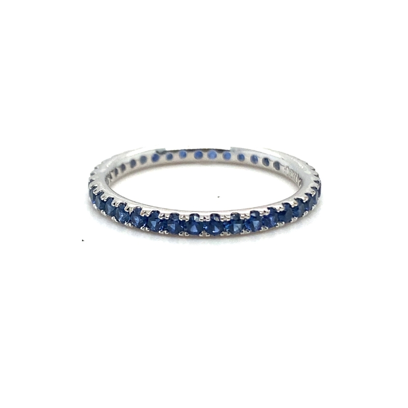 Sapphire Eternity Stacker Band