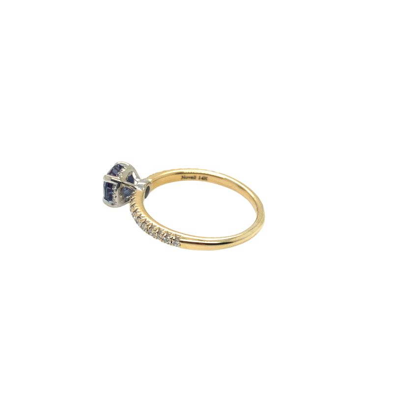 Two Toned Alexandrite and Diamond Ring - Image 2