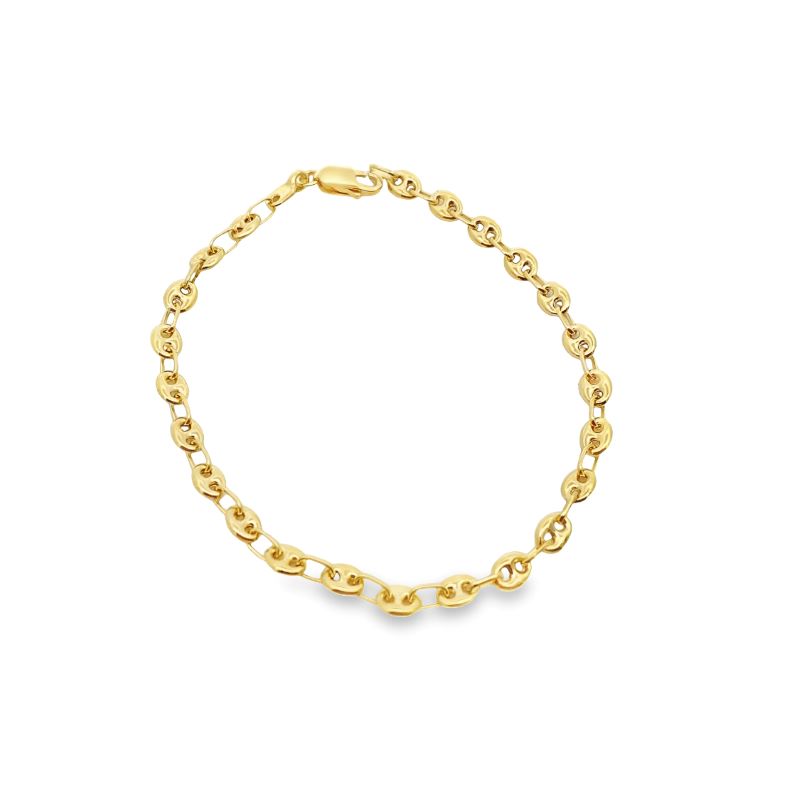 Thin Gold Puff-Gucci Style Bracelet