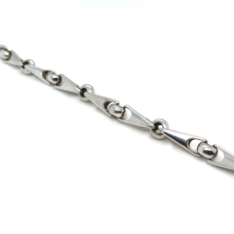 Fancy Link Decorative Chain, 14kt White Gold - Image 2