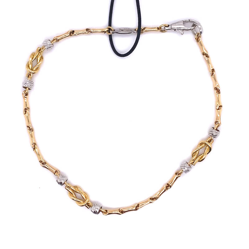 Zancan #EB695GB, 14kt Two Tone Bracelet