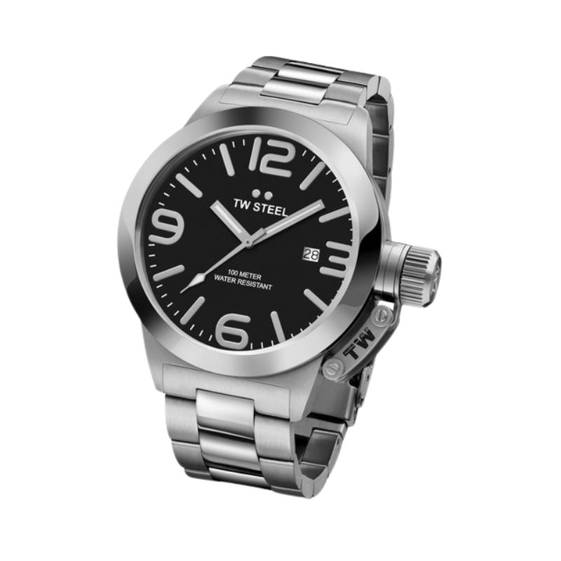TW Steel 45mm Canteen Watch, Baclk Dial