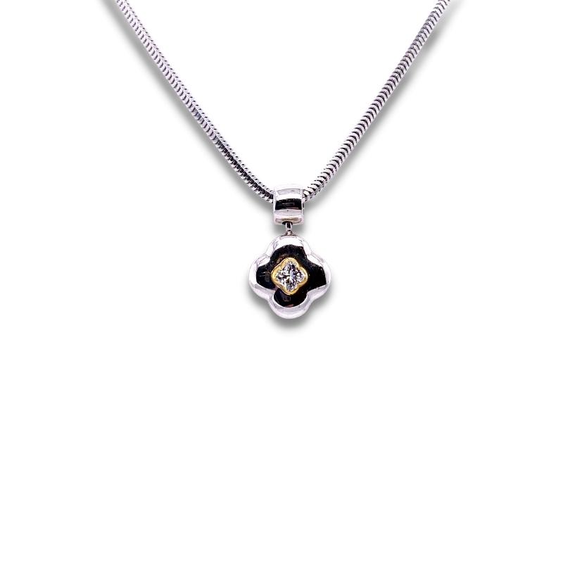 Clover Diamond Pendant on Chain
