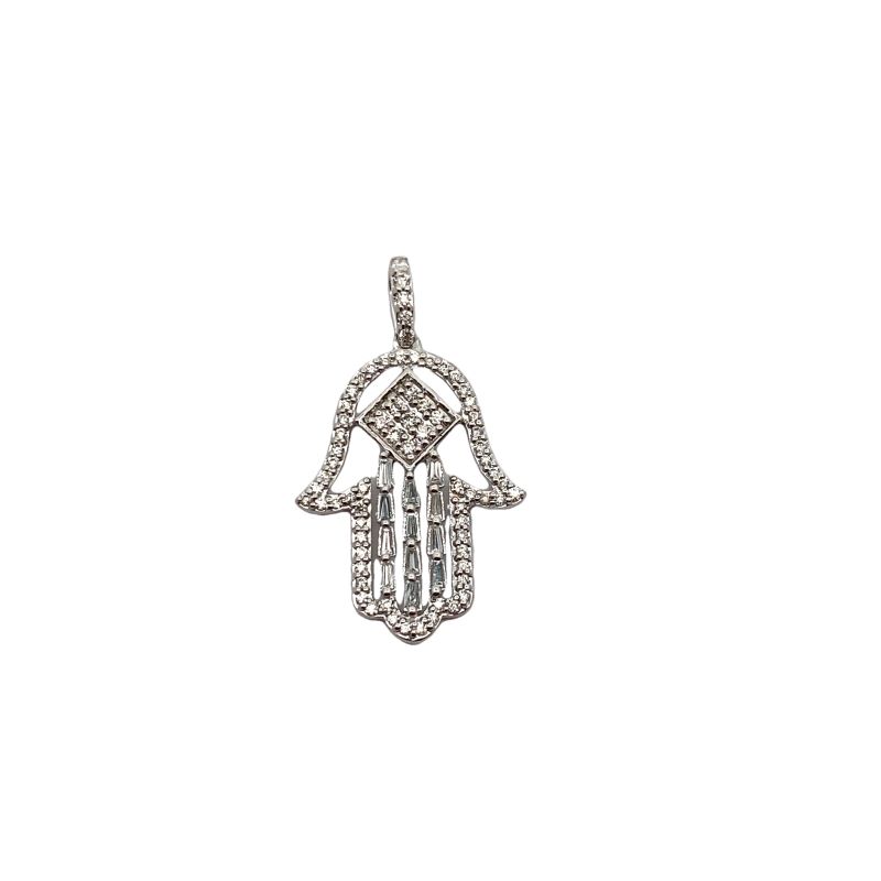 Diamond Hamza Pendant 0.33