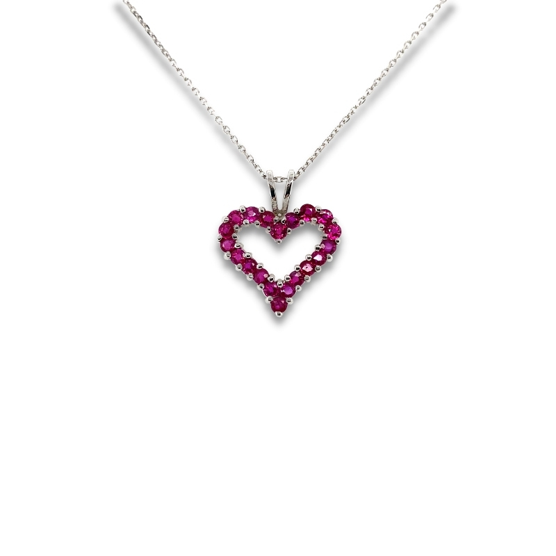 Ruby Heart Pendant