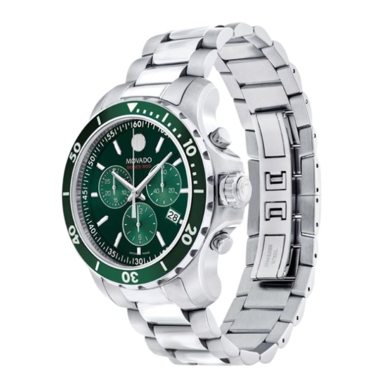 Movado Series 800 Chronograph 42mm Green Dial, #2600179 - Image 2