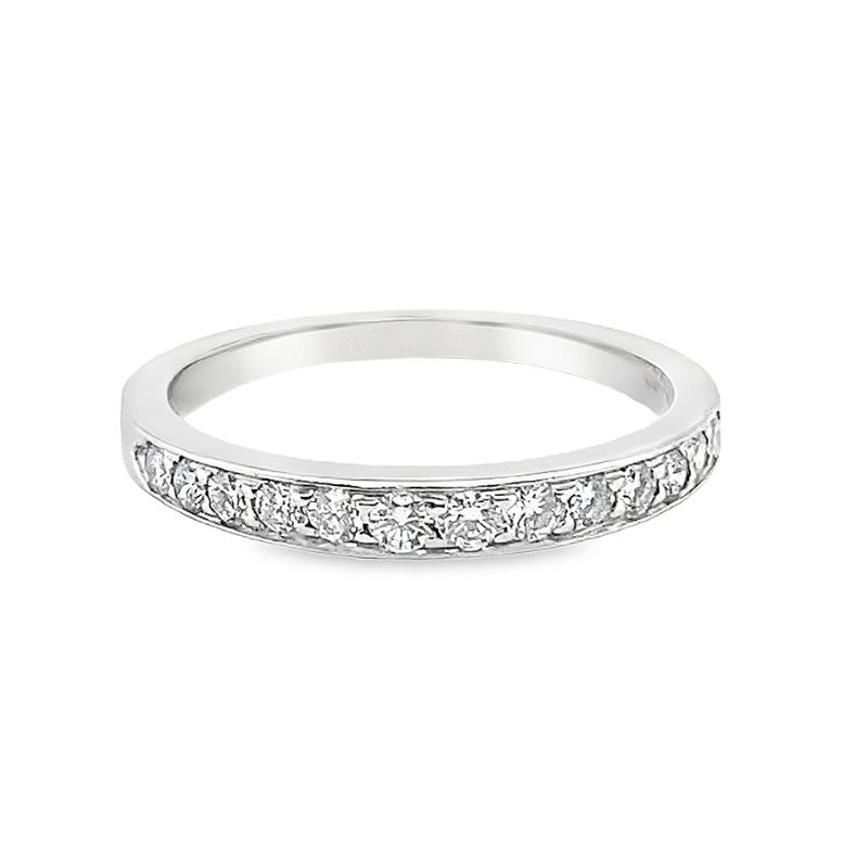 Ladies Platinum Diamond Band stamped ~22Tiffany & Co~22