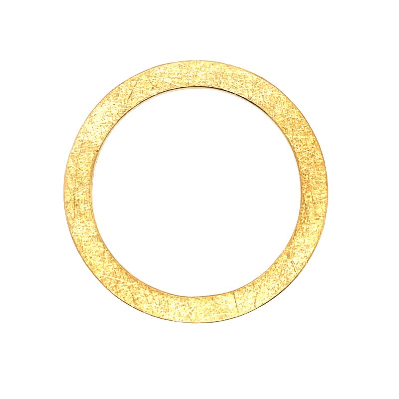 Ursula Scholz Flat Band with Moon Set Diamonds Ref #2712A10 - Image 2