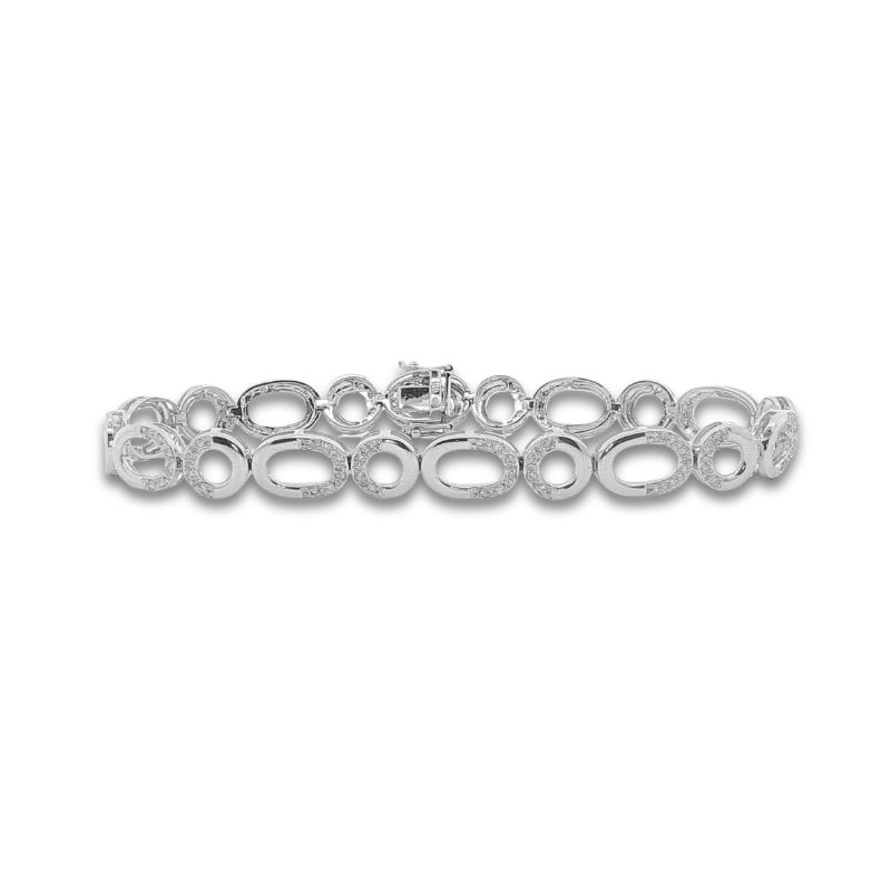 1.00ctw Open Link Diamond Bracelet, 14kt