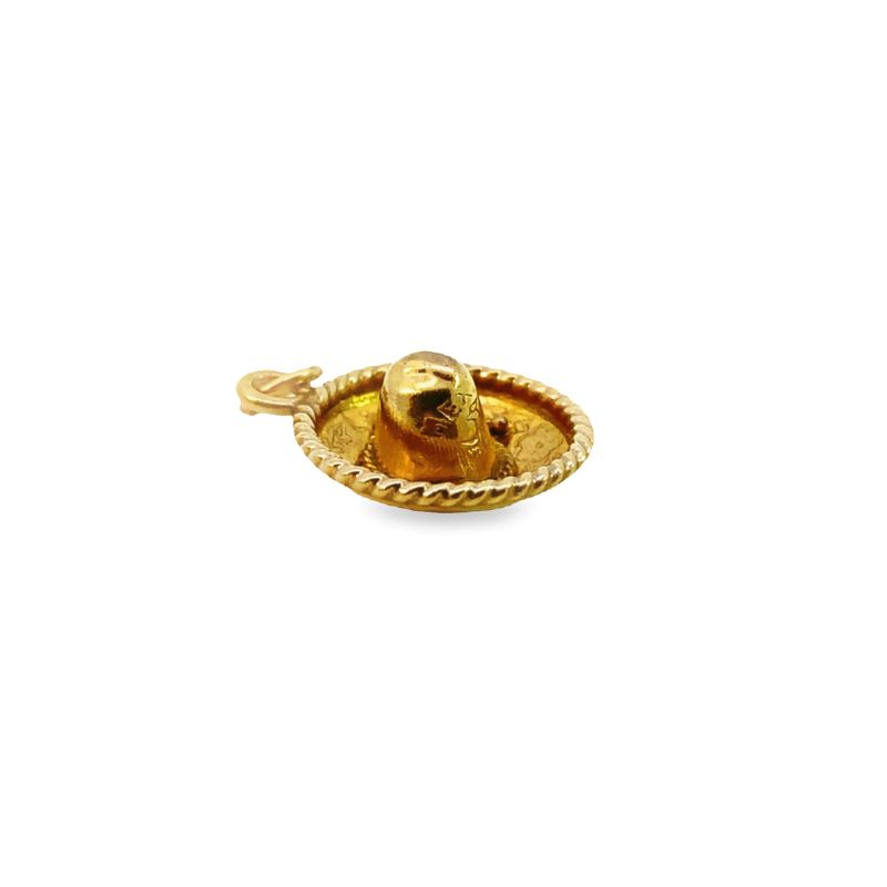 14kt Yellow Gold, Sombero Charm