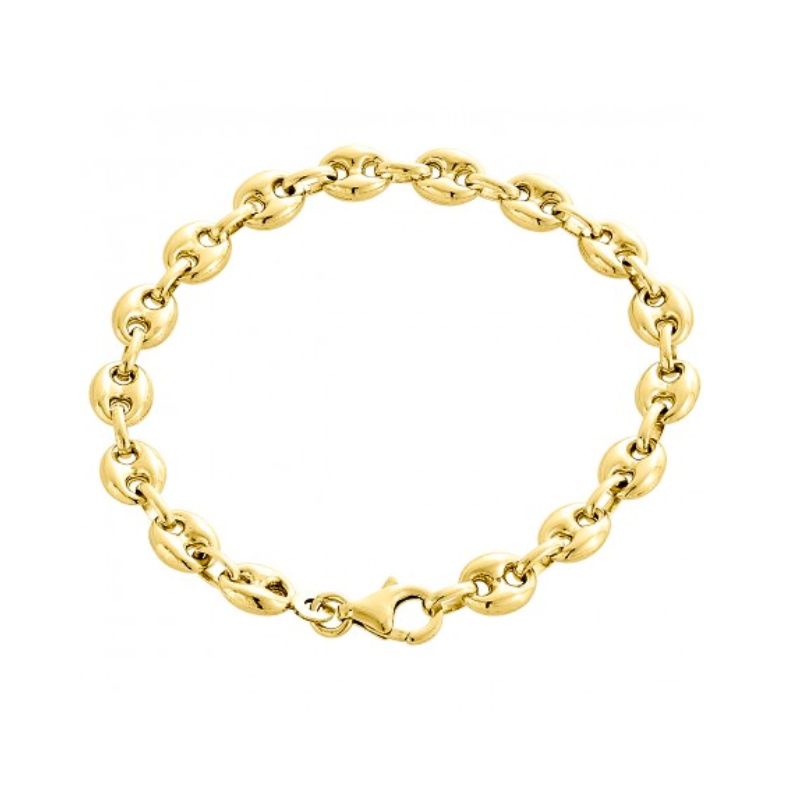 5mm Puff Gucci Bracelet, 14kt Yellow